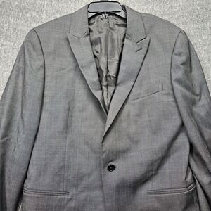 John Varvatos Single Needle Black 42 Regular Soho Fit Suit Jacket Wool